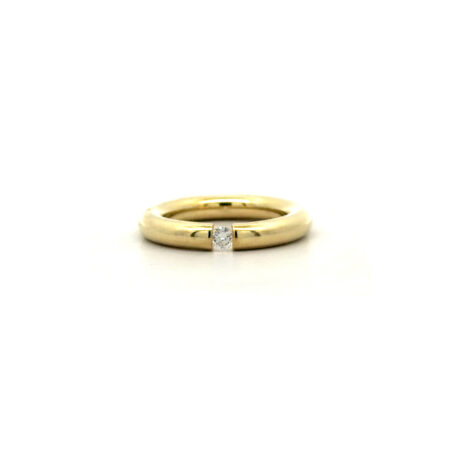 "Hold me" - Moderner Spannring 14 Karat Gelbgold