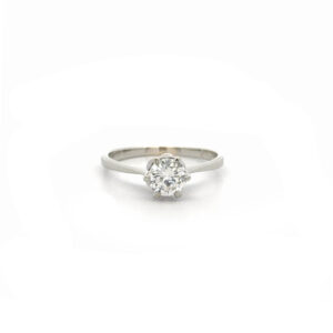 "Vintage Solitaire" - Ring 18 Karat Weißgold mit Brillant 0.75 ct.
