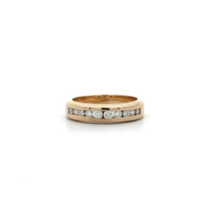 "Brillantes Band" - Vintage Ring 14 Karat Gold mit Brillanten