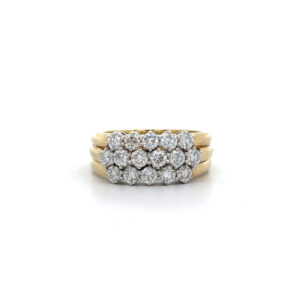 "Sixteen Stars" - Vintage Ring 18 Karat Gelbgold