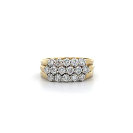 "Sixteen Stars" - Vintage Ring 18 Karat Gelbgold