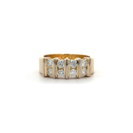 "Acht Träume" - Vintage Brillantring 18 Karat Gelbgold