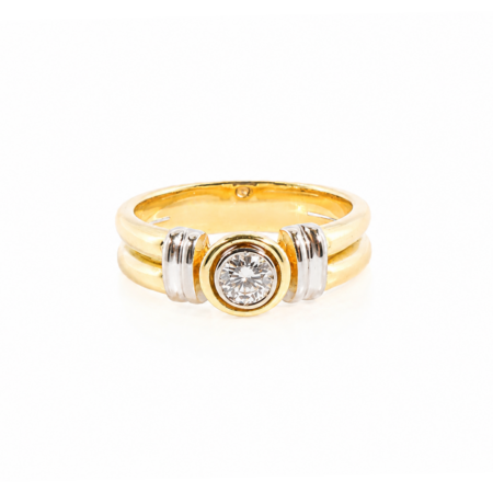 "Lieblingsstück" - Funkelnder vintage Ring in 18 Karat Gelbgold