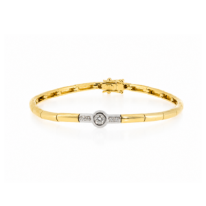 "Endless Shine" - Vintage Armband in 18kt Gelbgold mit Brillanten
