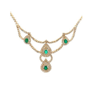 "Emerald Royale" - Vintage Collier in 18 Karat Gelbgold