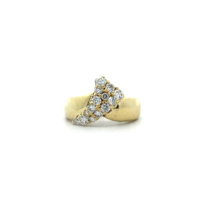 "Goldene Schönheit" - Strahlender vintage Ring in 14 Karat Gelbgold