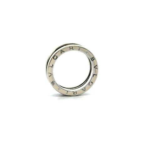 "Schlichte Schönheit" - Vintage Bvlgari Ring in 18 Karat Weißgold