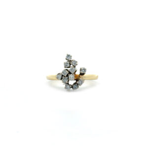 "Zeitlose Eleganz" - Vintage Ring mit Brillanten in 14 Karat Gelbgold