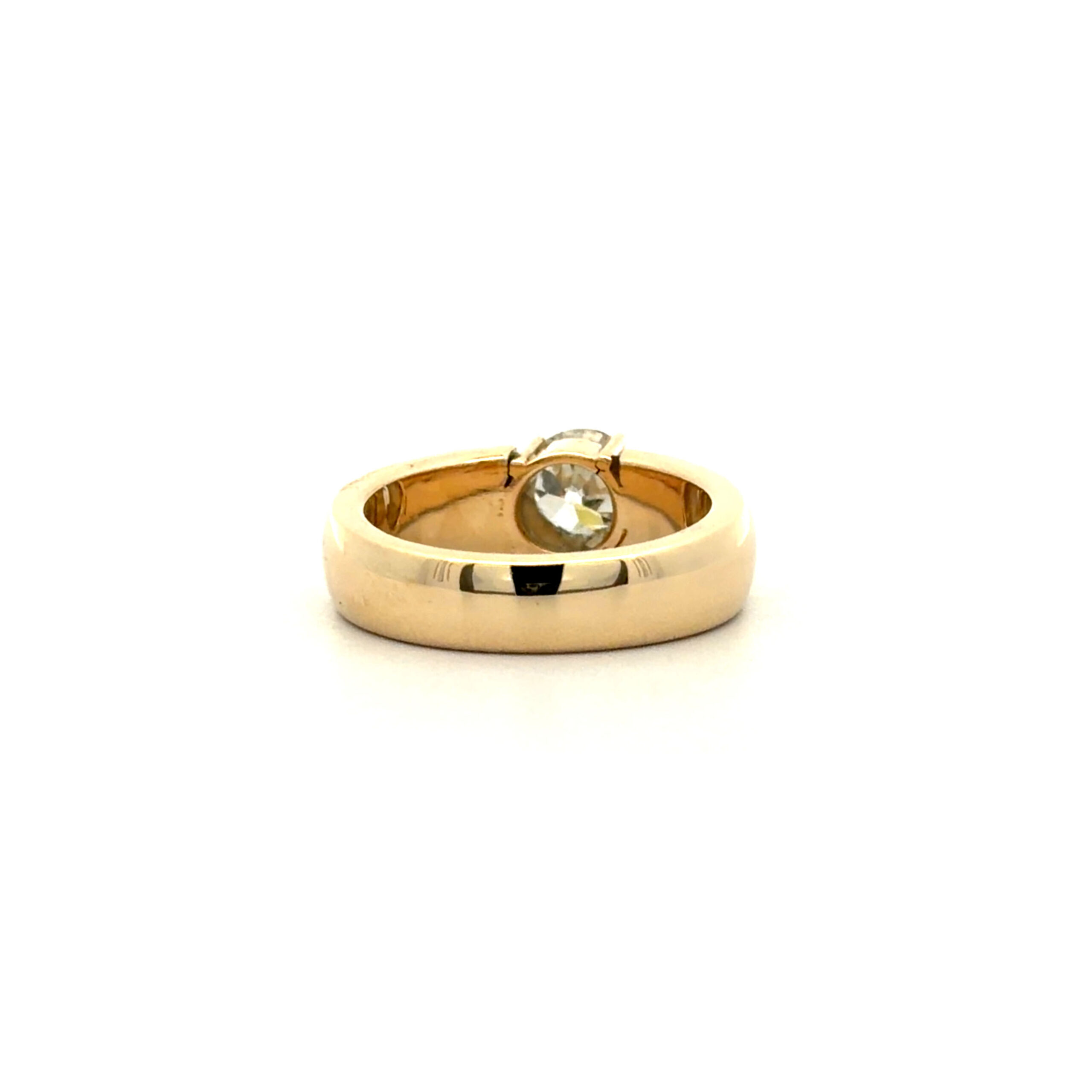 "One carat forever" - Vintage Solitaire Ring 14 Karat Gelbgold