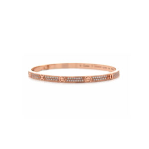 "Cartier Love" - Moderner Armreif 18 Karat Roségold mit Brillanten