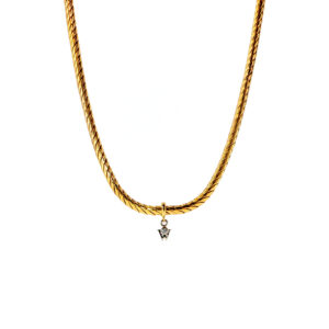 "Klassische Schönheit" - Wunderschönes vintage Wellendorf Collier in 18 Karat Gelbgold