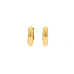 "Classic hoop Creolen" - Schlichte Vintage Creolen in 14 Karat Gelbgold