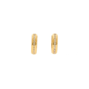 "Sparkle hoop" - Vintage Creolen in 18 Karat Gelbgold