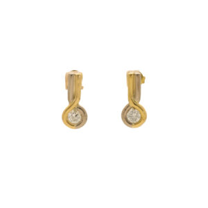 "Edles Funkeln" - Vintage Ohrstecker in 18 Karat Gold
