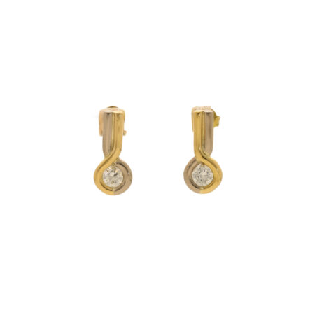 "Edles Funkeln" - Vintage Ohrstecker in 18 Karat Gold