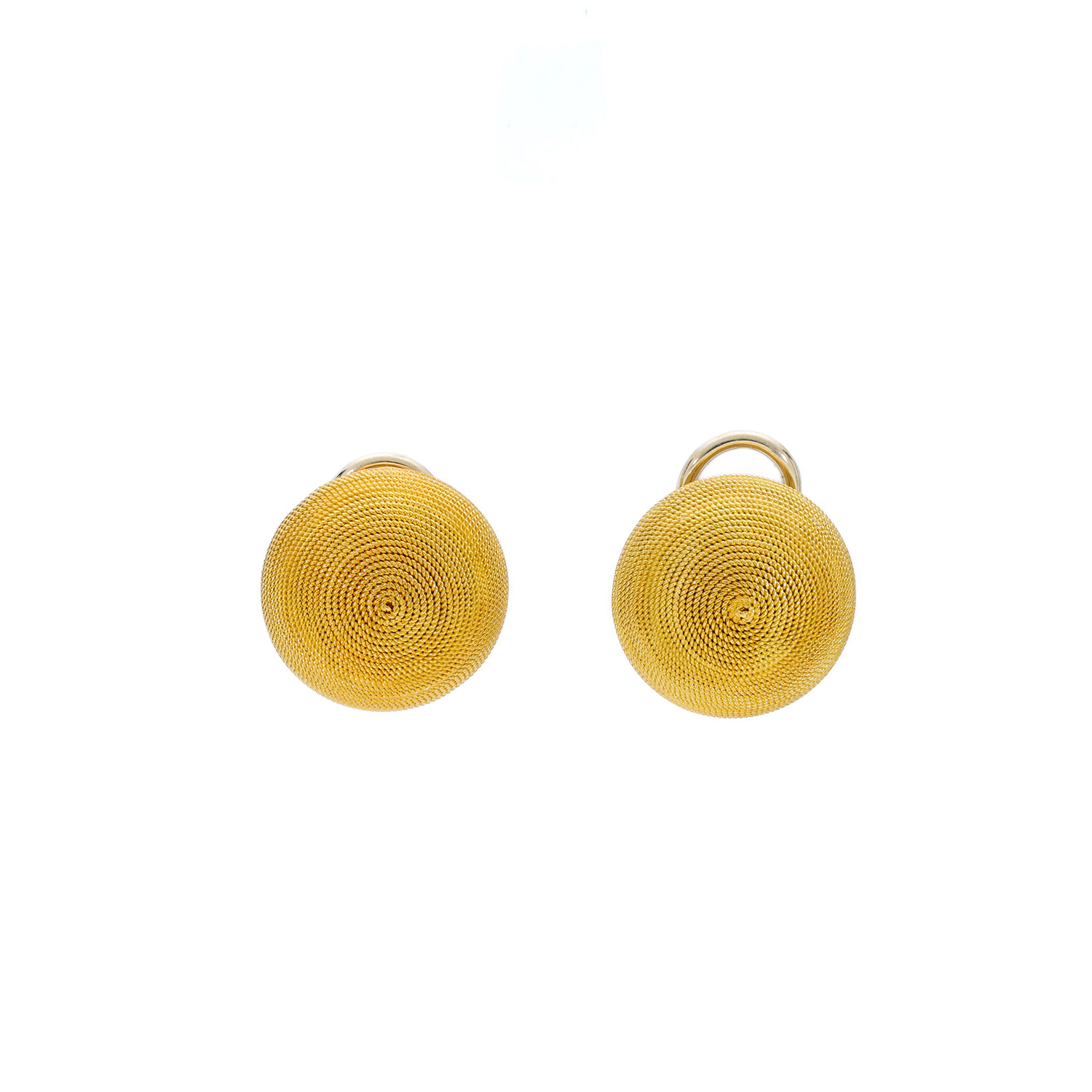 "Golden Circle" - Vintage Ohrclips in 18 Karat Gelbgold
