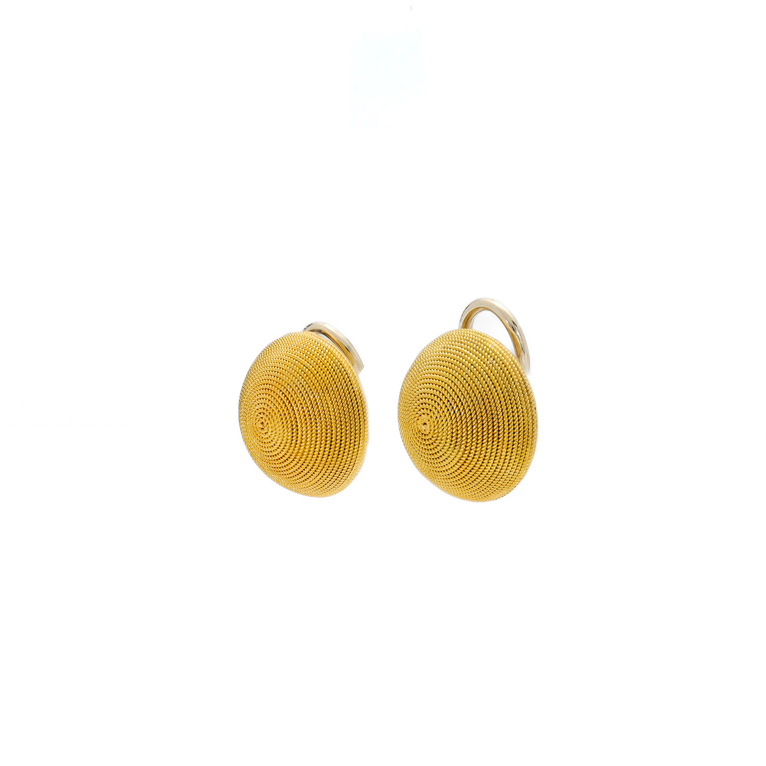 "Golden Circle" - Vintage Ohrclips in 18 Karat Gelbgold