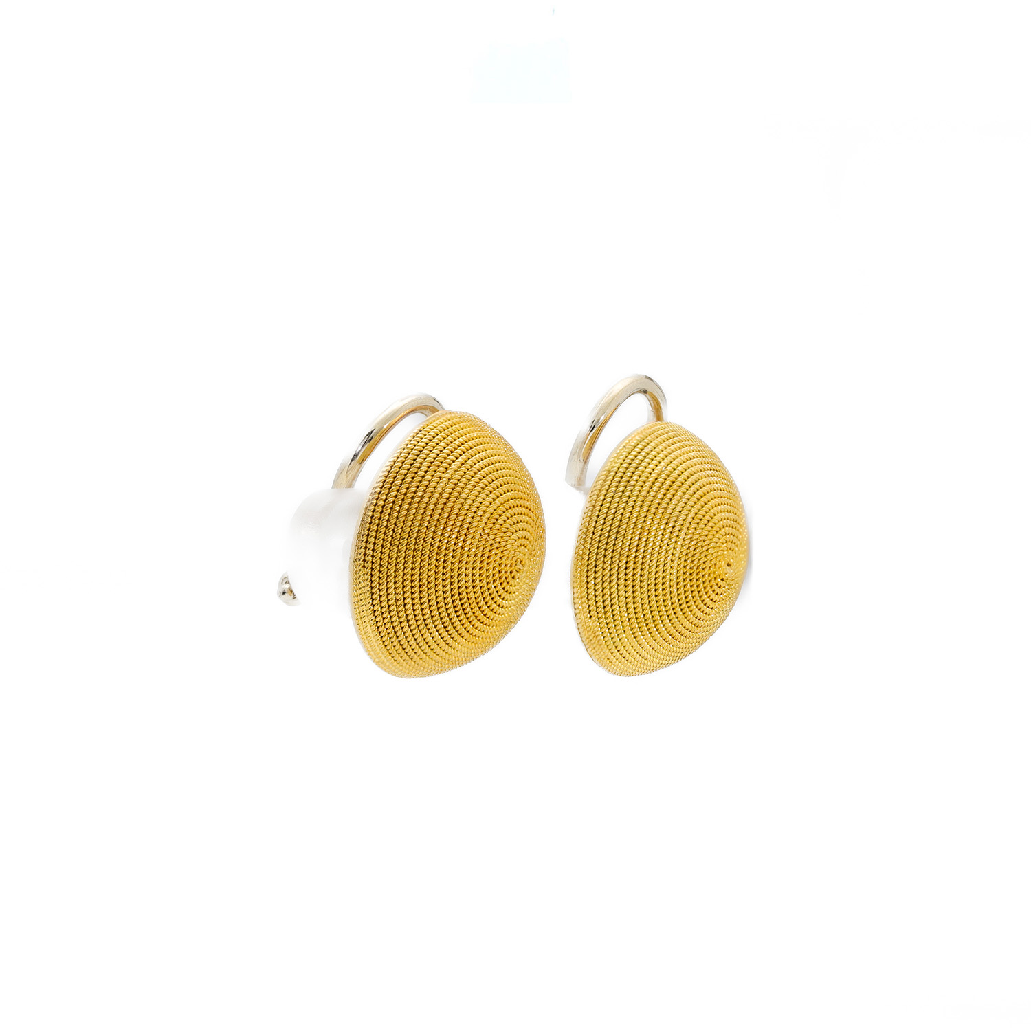 "Golden Circle" - Vintage Ohrclips in 18 Karat Gelbgold