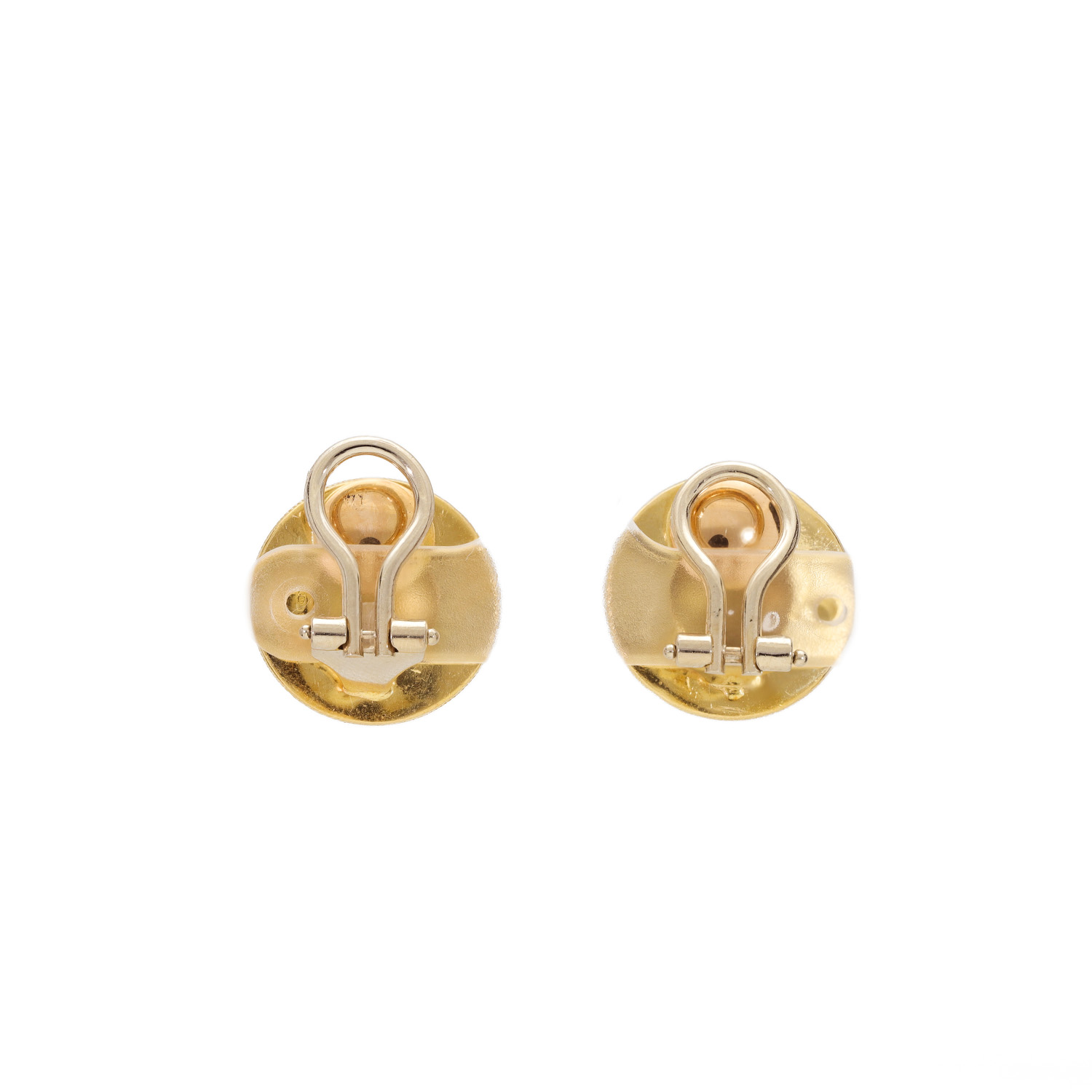 "Golden Circle" - Vintage Ohrclips in 18 Karat Gelbgold