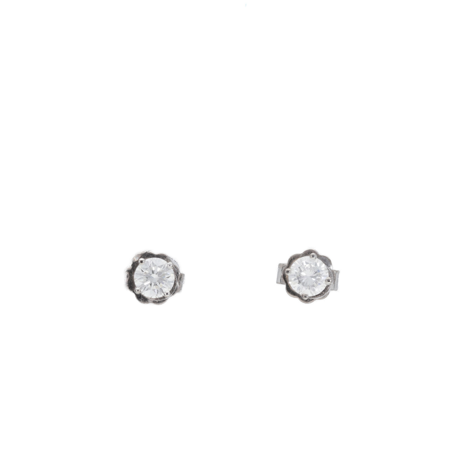 "White Grace" - Vintage Ohrstecker in 18 Karat Weißgold