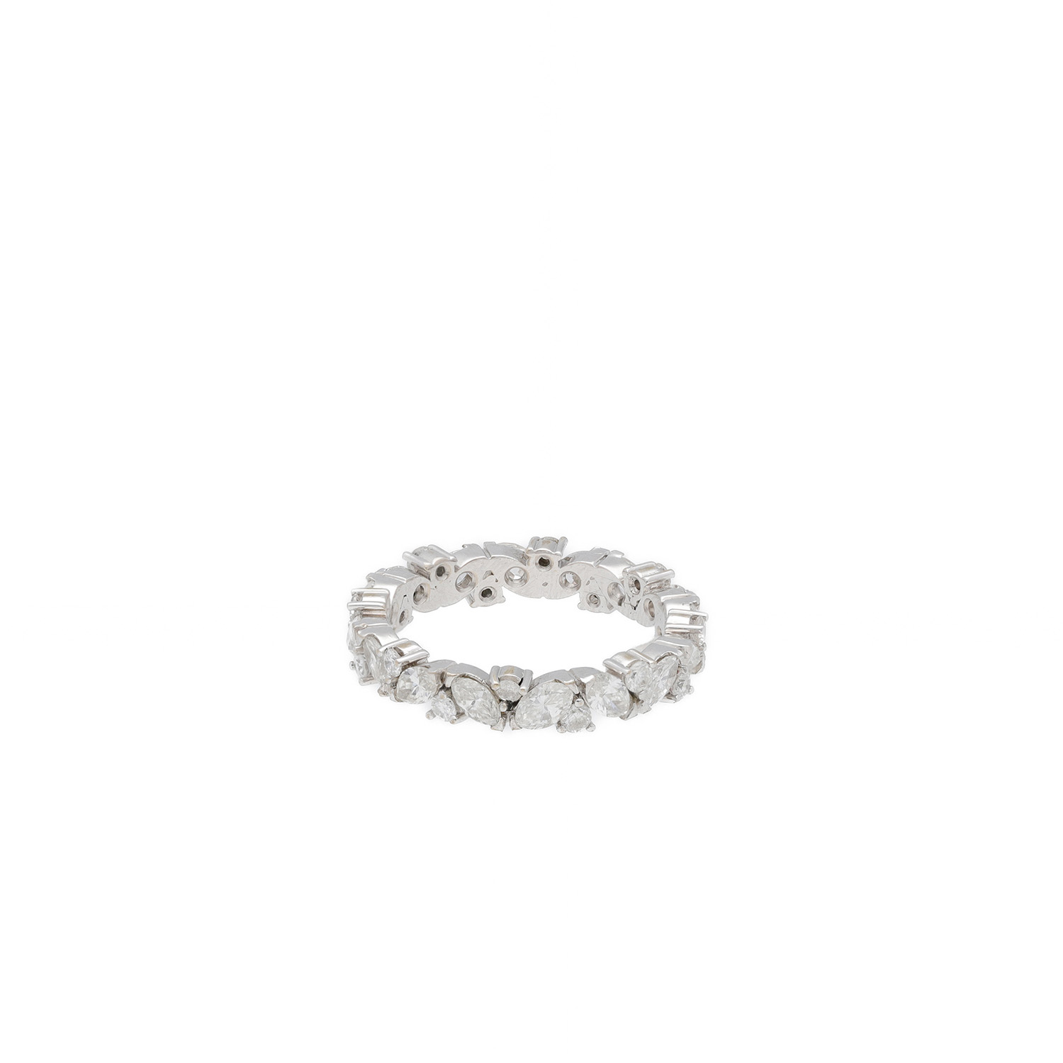 "Marquise Memories" - Vintage Ring in 18kt Weißgold mit Diamanten