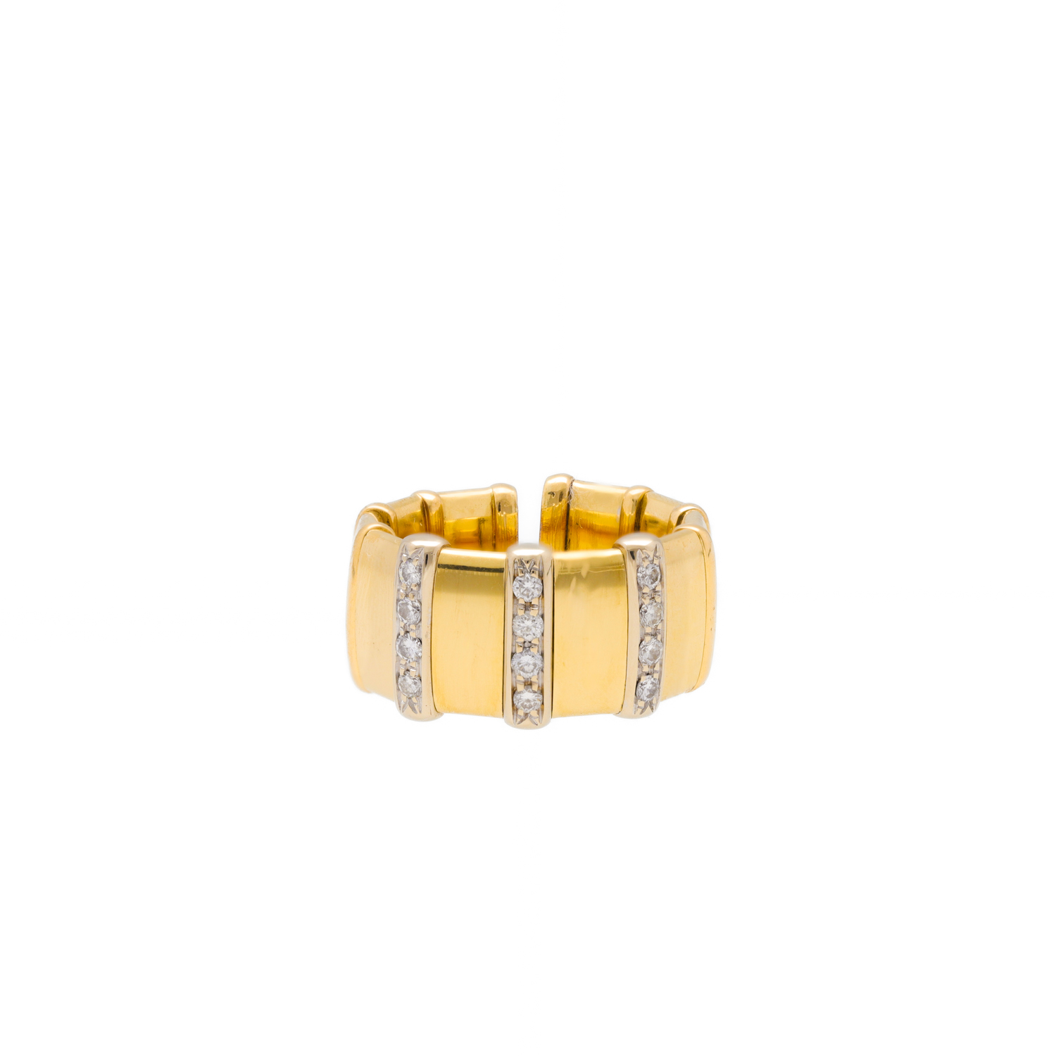 "Dynamischer Glanz" - Vintage Ring 14 Karat Gelbgold