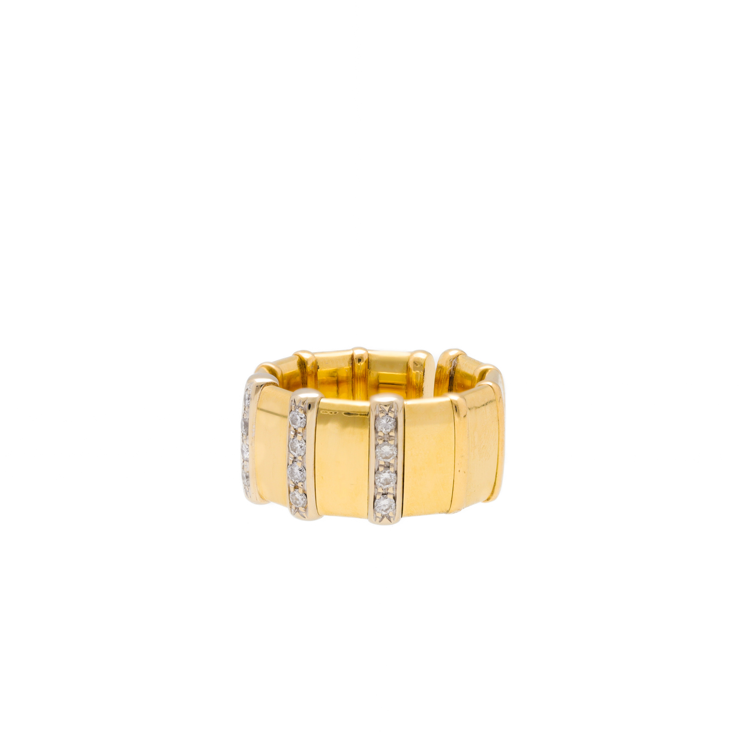 "Dynamischer Glanz" - Vintage Ring 14 Karat Gelbgold