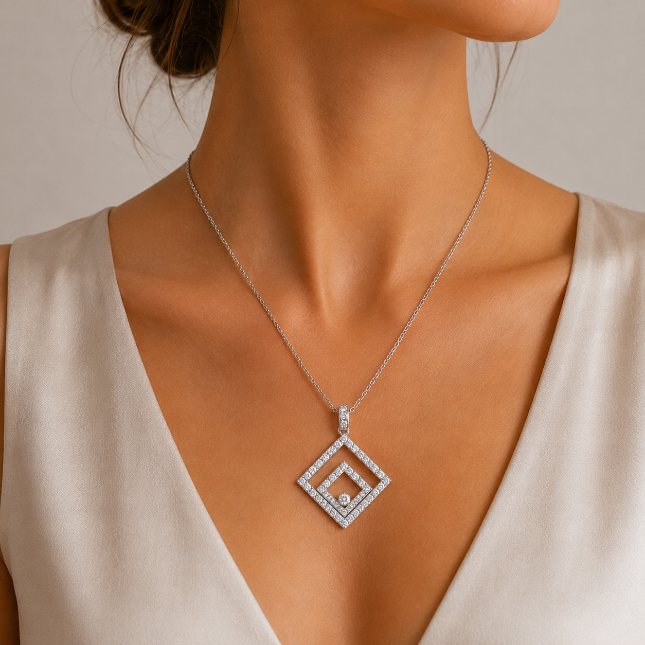 "Happy Spirit" - Vintage Chopard Kette aus der Happy Diamonds Collection in 18kt Weißgold