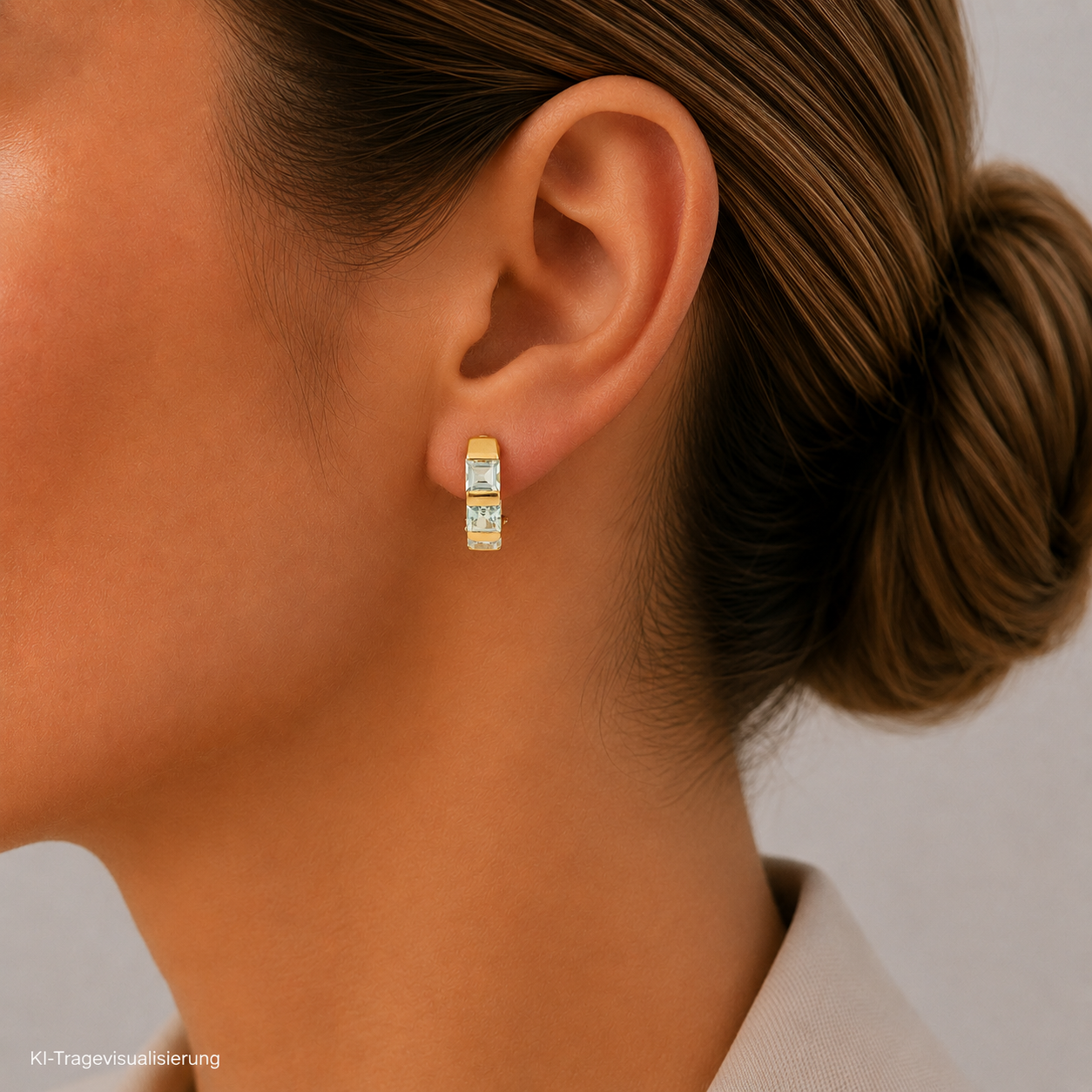 "Topas Glow" - Vintage Ohrringe in 18 Karat Gelbgold