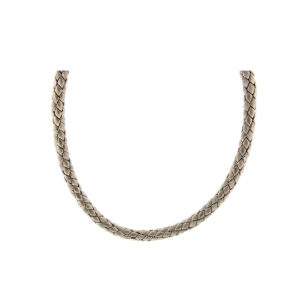 "Chimento" - Vintage Zopf Collier aus 18kt Weißgold