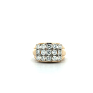 "Diamond skyline" - Vintage Brilliant Ring in 14 Karat Gold