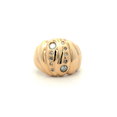 "Golden sparkle" - Vintage Ring 14 Karat Gelbgold besetzt mit Brillanten
