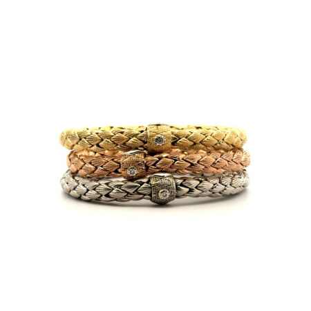 "Trinity" - 3 Vintage Armbänder von Chimento in 18kt Gold