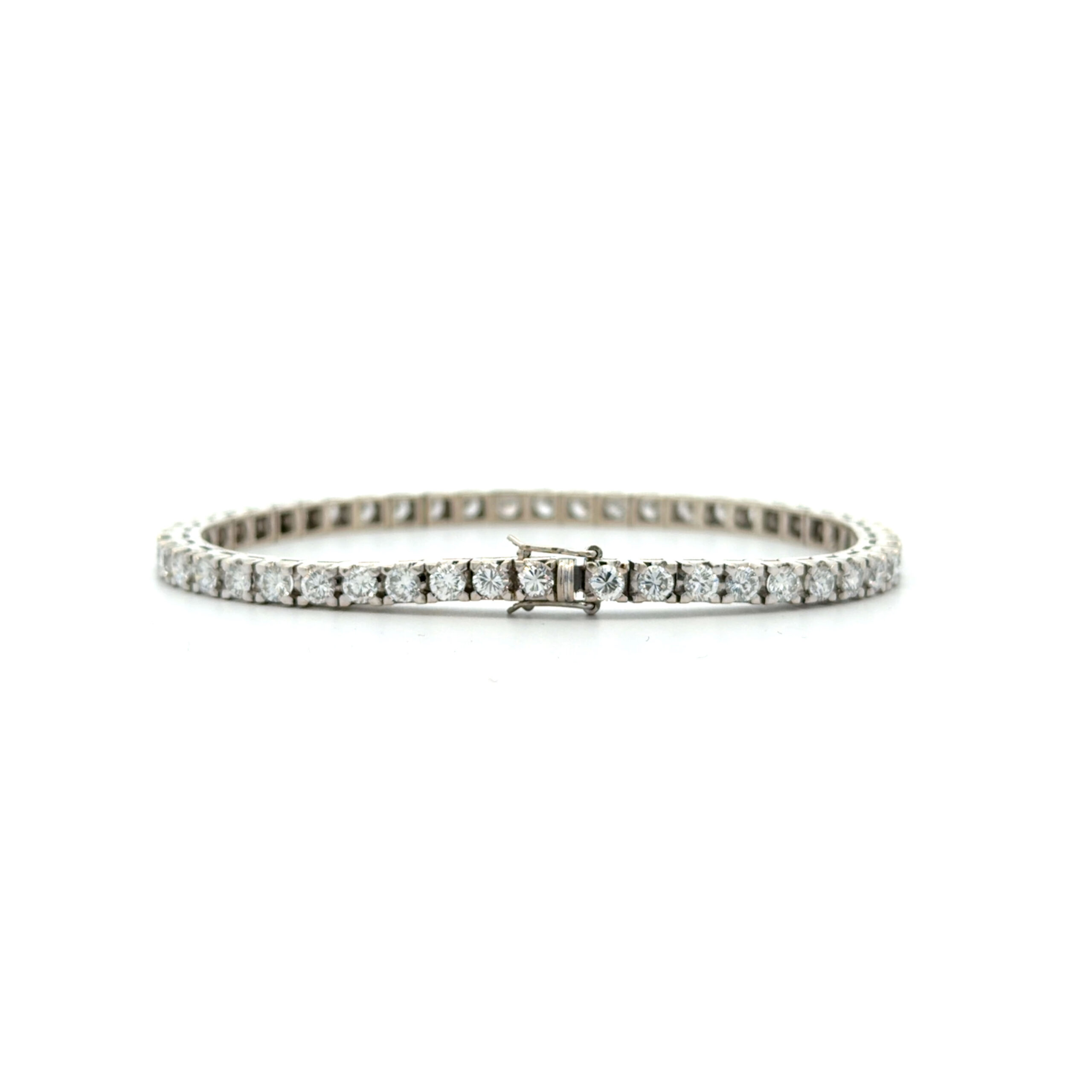 "Sparkling Memories" - Vintage Armband in 18kt Weißgold mit Brillanten zus. ca. 3.92 ct.