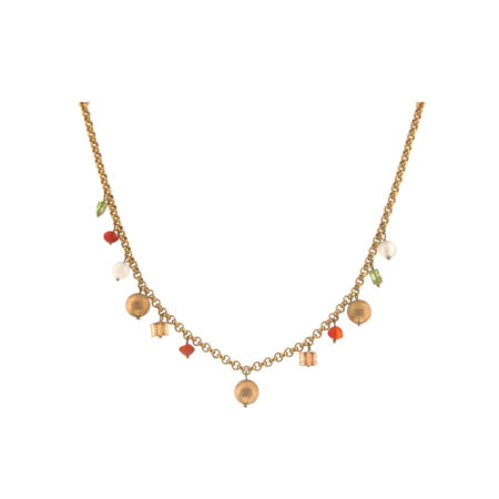 "Collier de la Joie" - Vintage Collier aus 18kt Gelbgold mit Charms