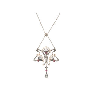 "Perlenpoesie" - Antikes Collier in 14 Karat Gold