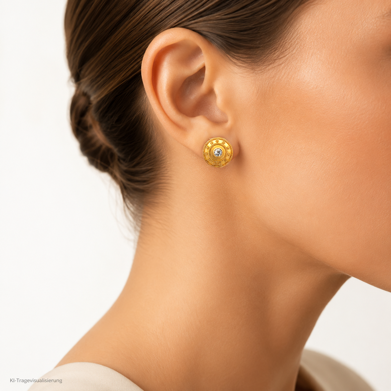 "Sunshine" - Vintage Ohrstecker in 14 Karat Gold