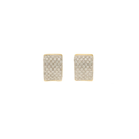 "Kostbare Momente" - Funkelnde vintage Creolen in 18 Gelbgold