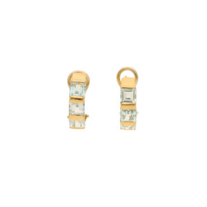 "Topas Glow" - Vinatage Ohrringe in 18 Karat Gelbgold