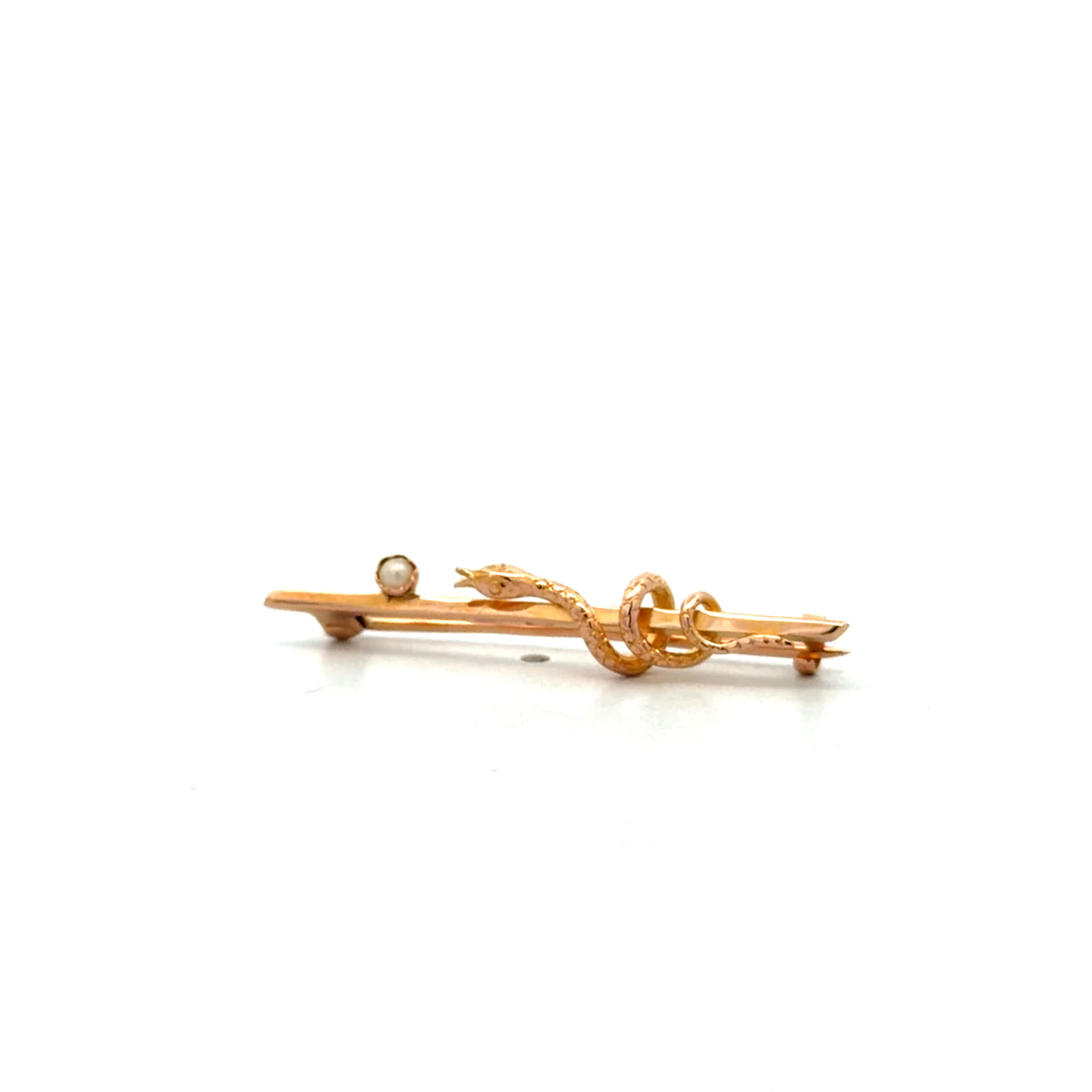 "Verborgene Schönheit" - Vintage Brosche in 18 Karat Gelbgold - Juwelier Steiger