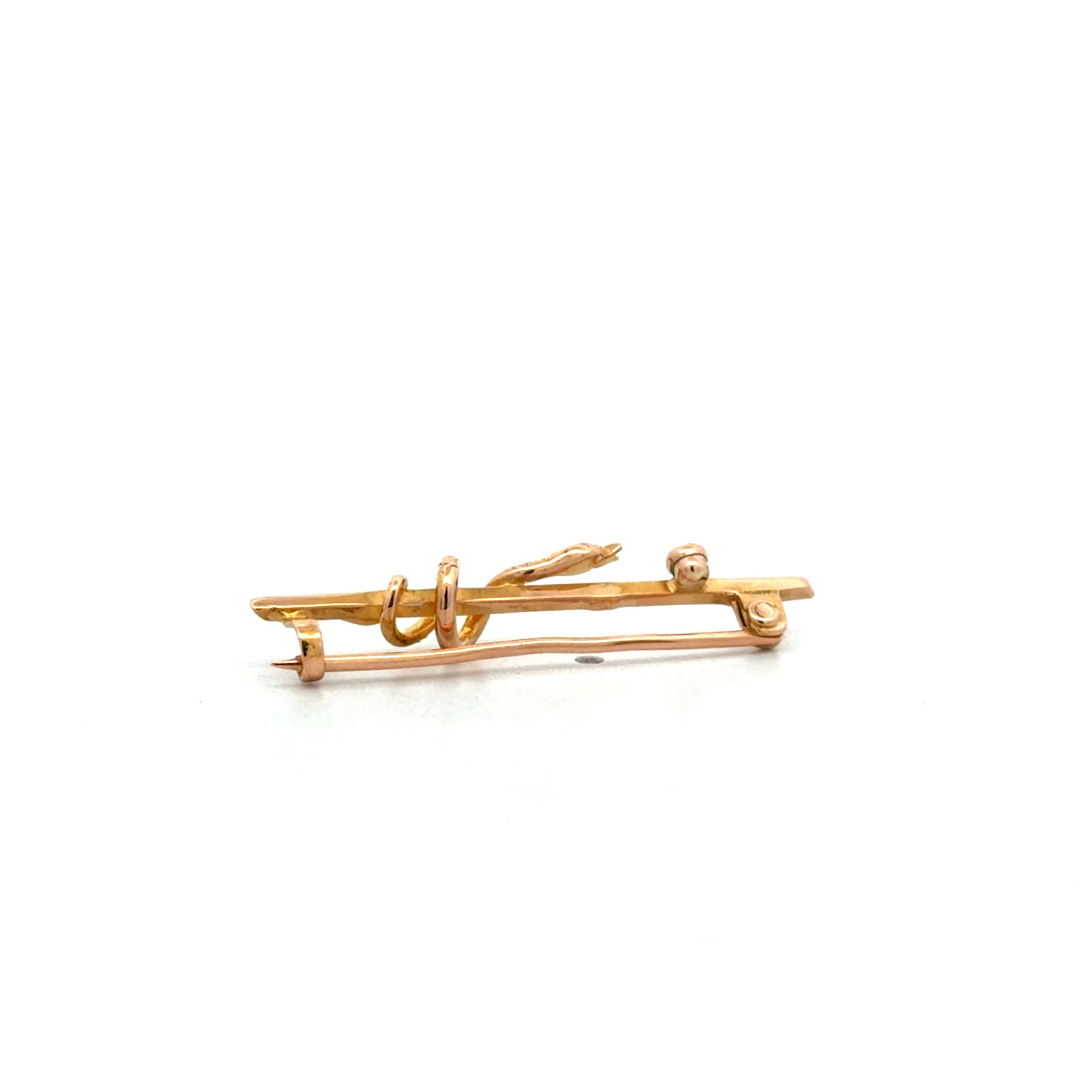 "Verborgene Schönheit" - Vintage Brosche in 18 Karat Gelbgold - Juwelier Steiger