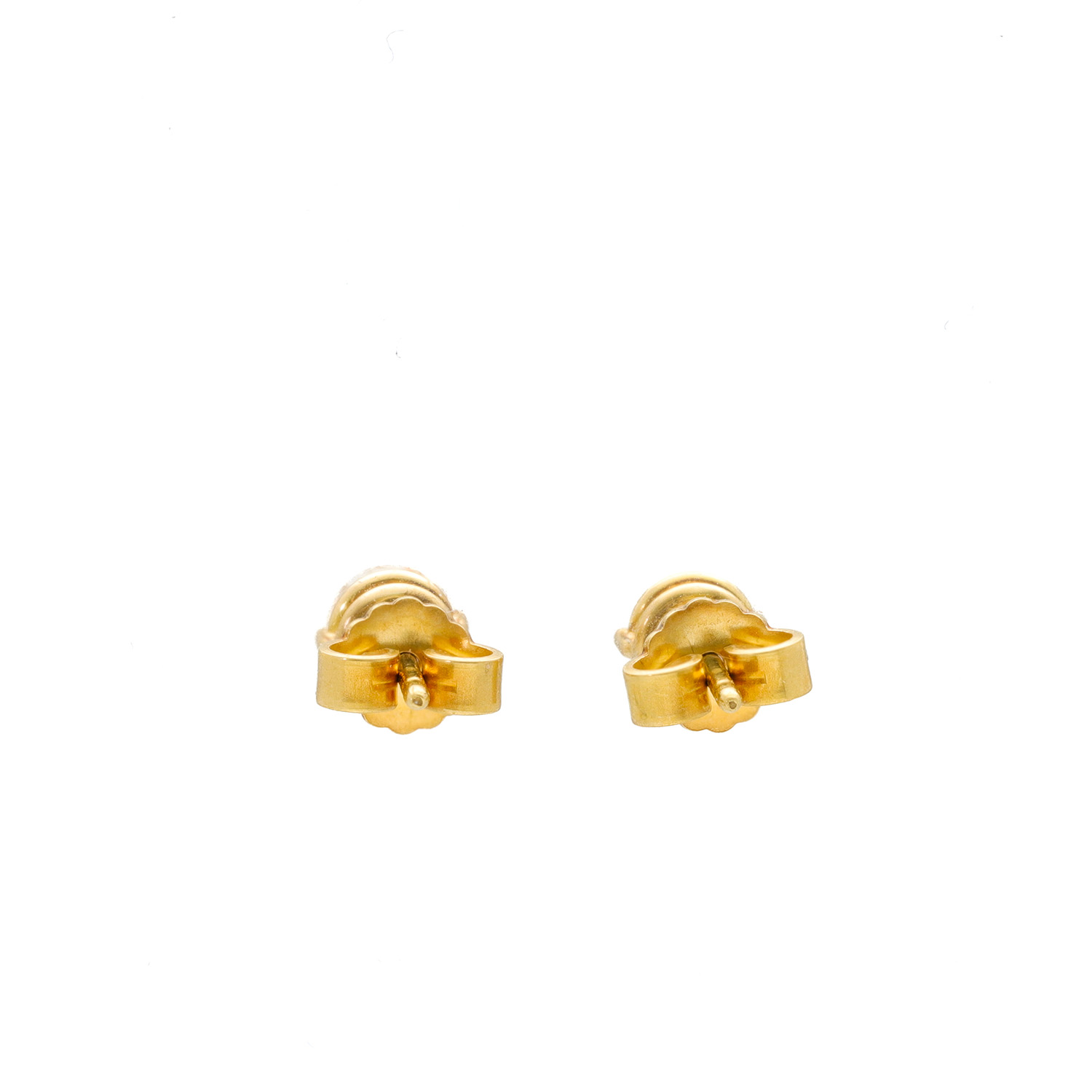 "Kostbare Momente" - Vintage Ohrstecker mit Brillanten in 18 Karat Gelbgold