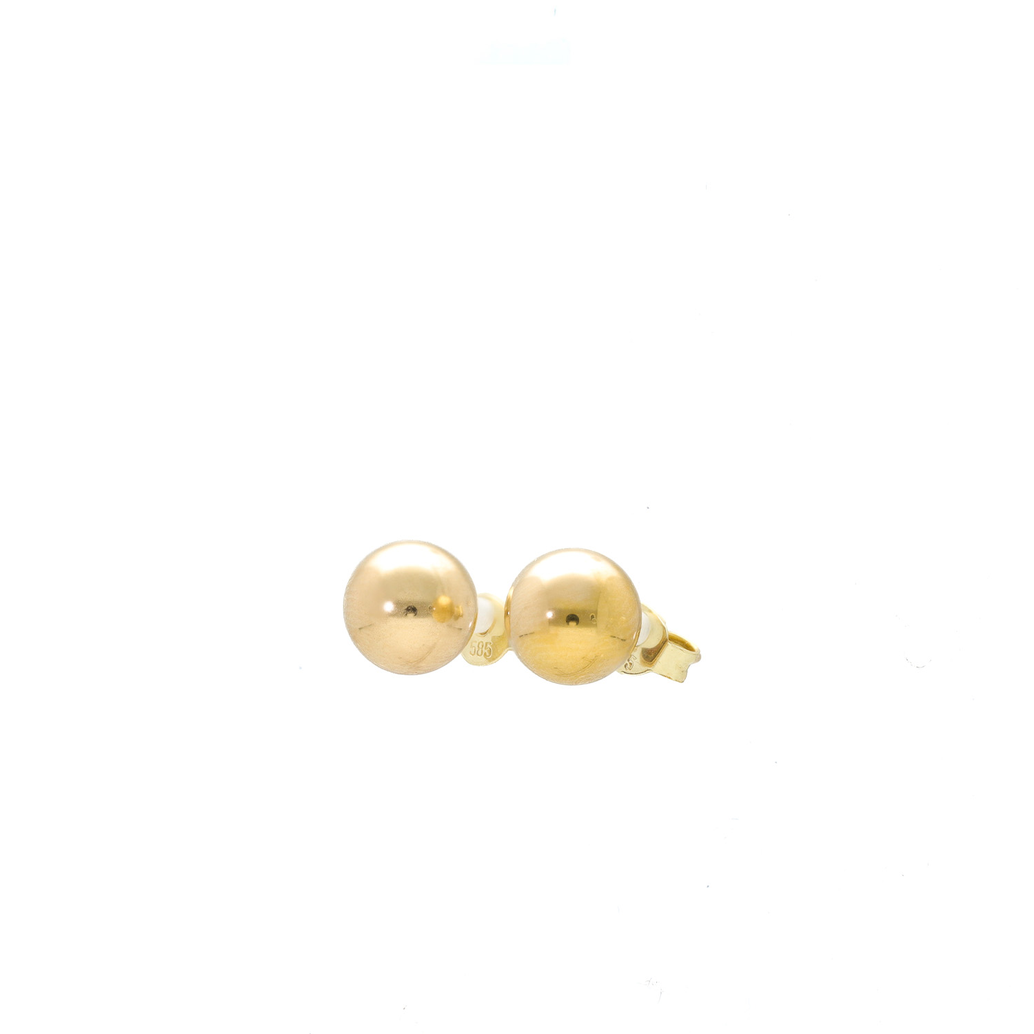 "Golden dots" - Vintage Ohrstecker in 14 Karat Gold