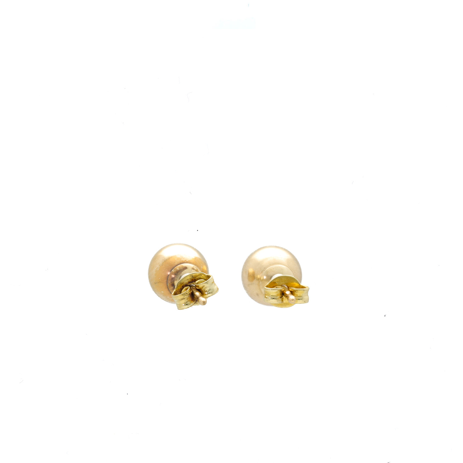 "Golden dots" - Vintage Ohrstecker in 14 Karat Gold