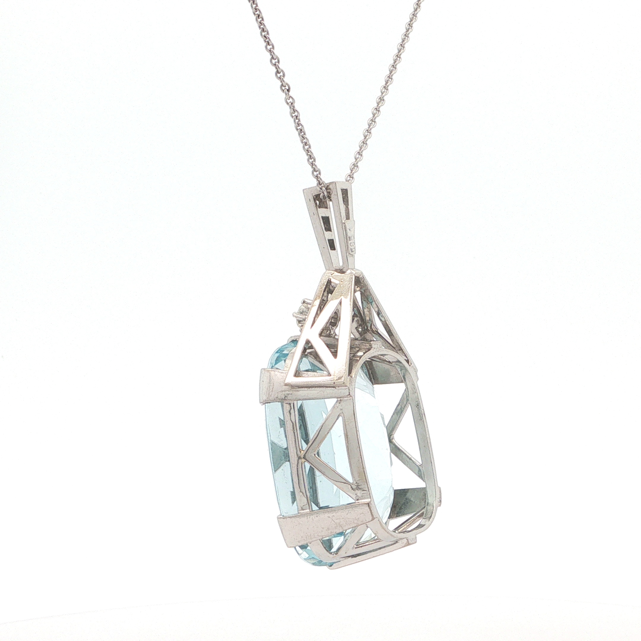"Ocean dream" - Vintage Anhänger in 14 Karat Weißgold