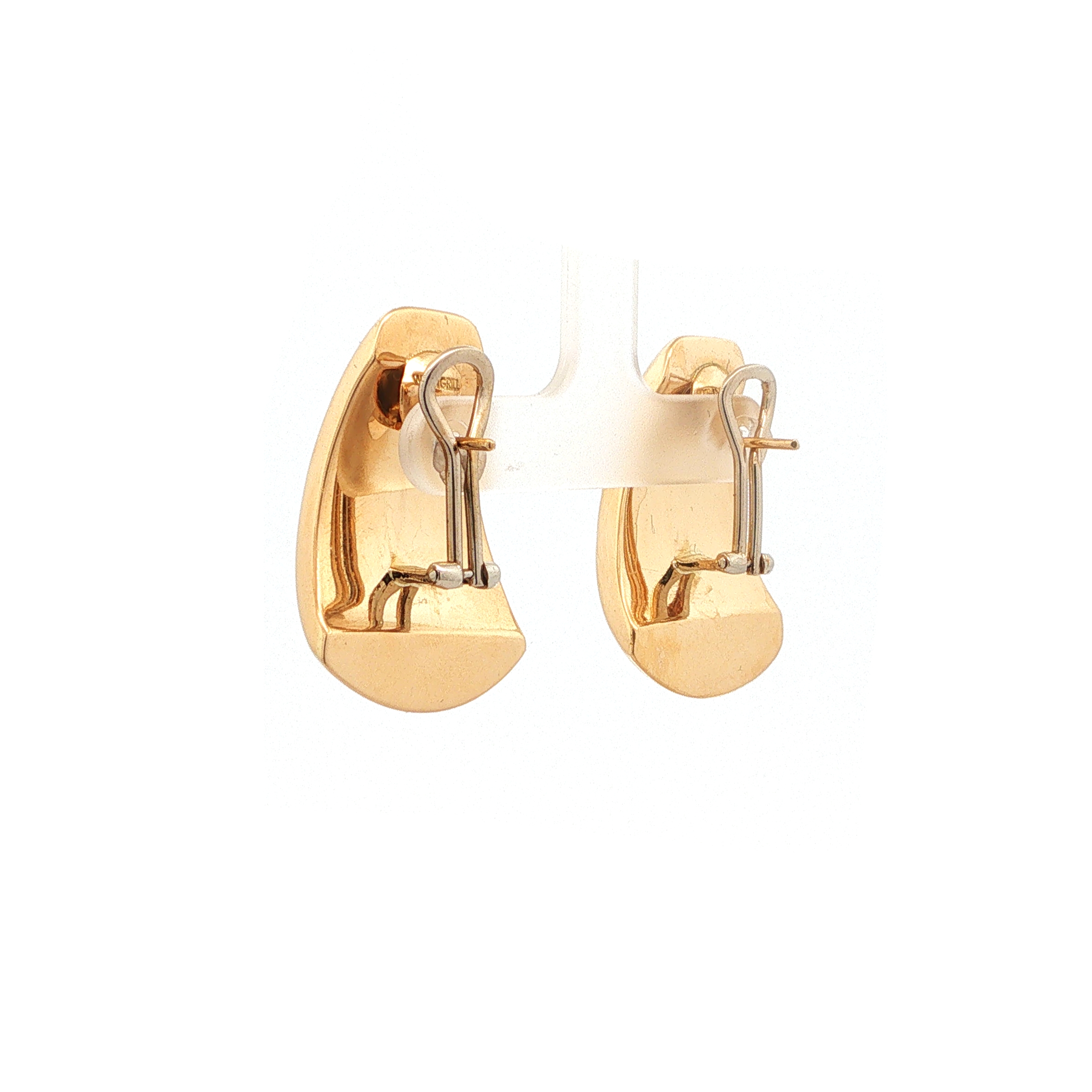 "Golden Drop" - Imposante Vintage Ohrstecker in 18kt Gelbgold