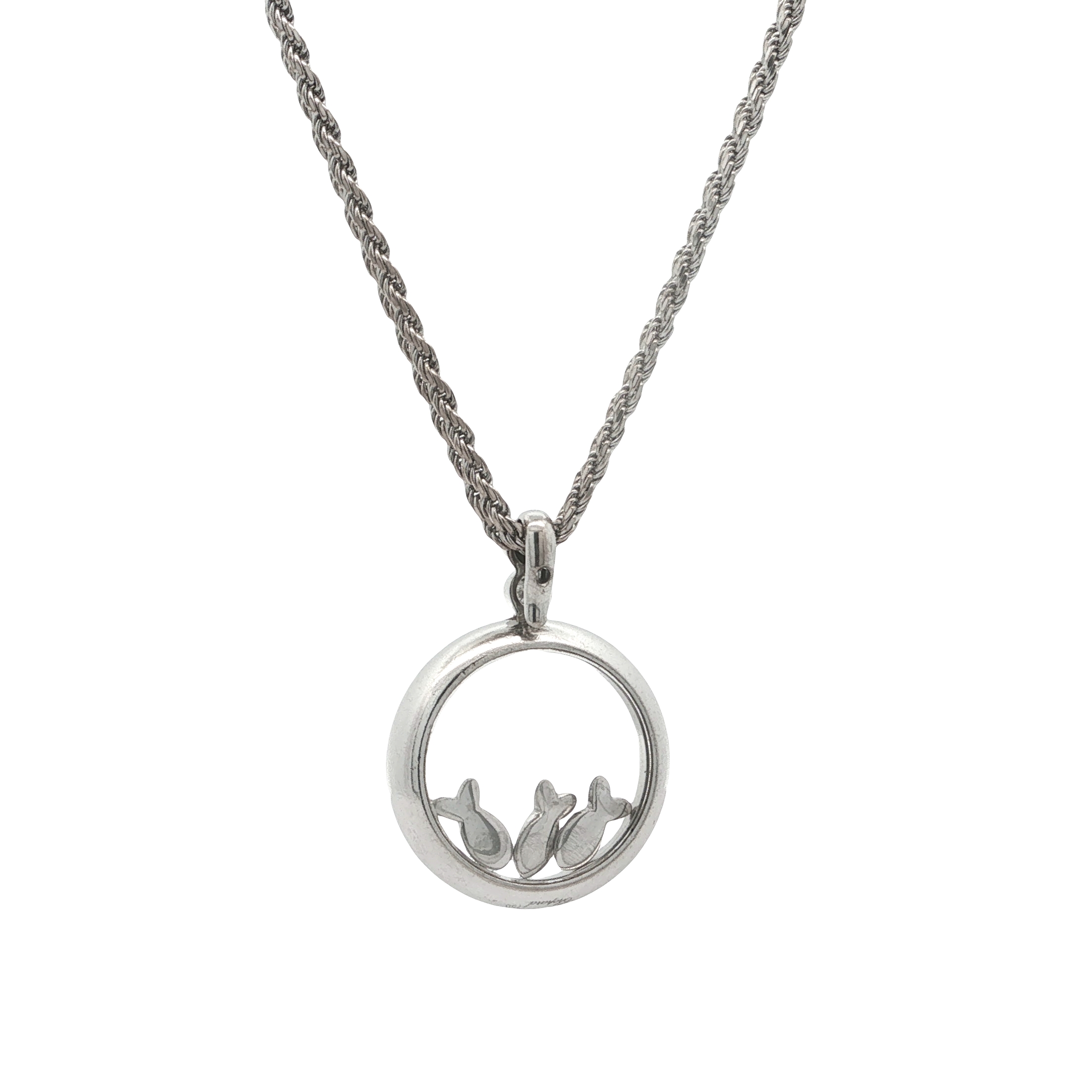 "Happy Beach Fish" - Vintage Collier in 18 Karat Weißgold