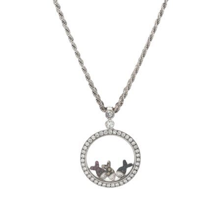 "Happy Beach Fish" - Vintage Collier in 18 Karat Weißgold