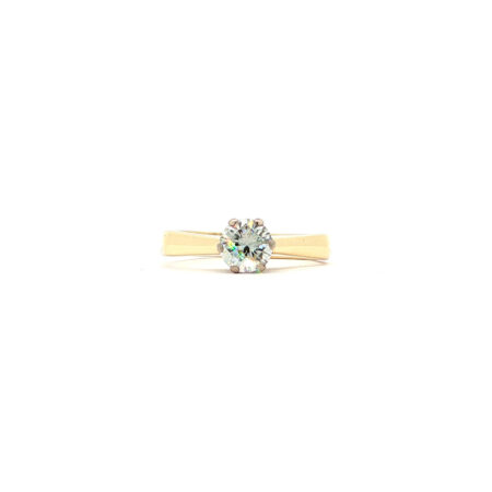 "A Diamond´s Story" - Vintage Diamant Solitär im Altschliff in 14kt Gelbgold - Juwelier Steiger