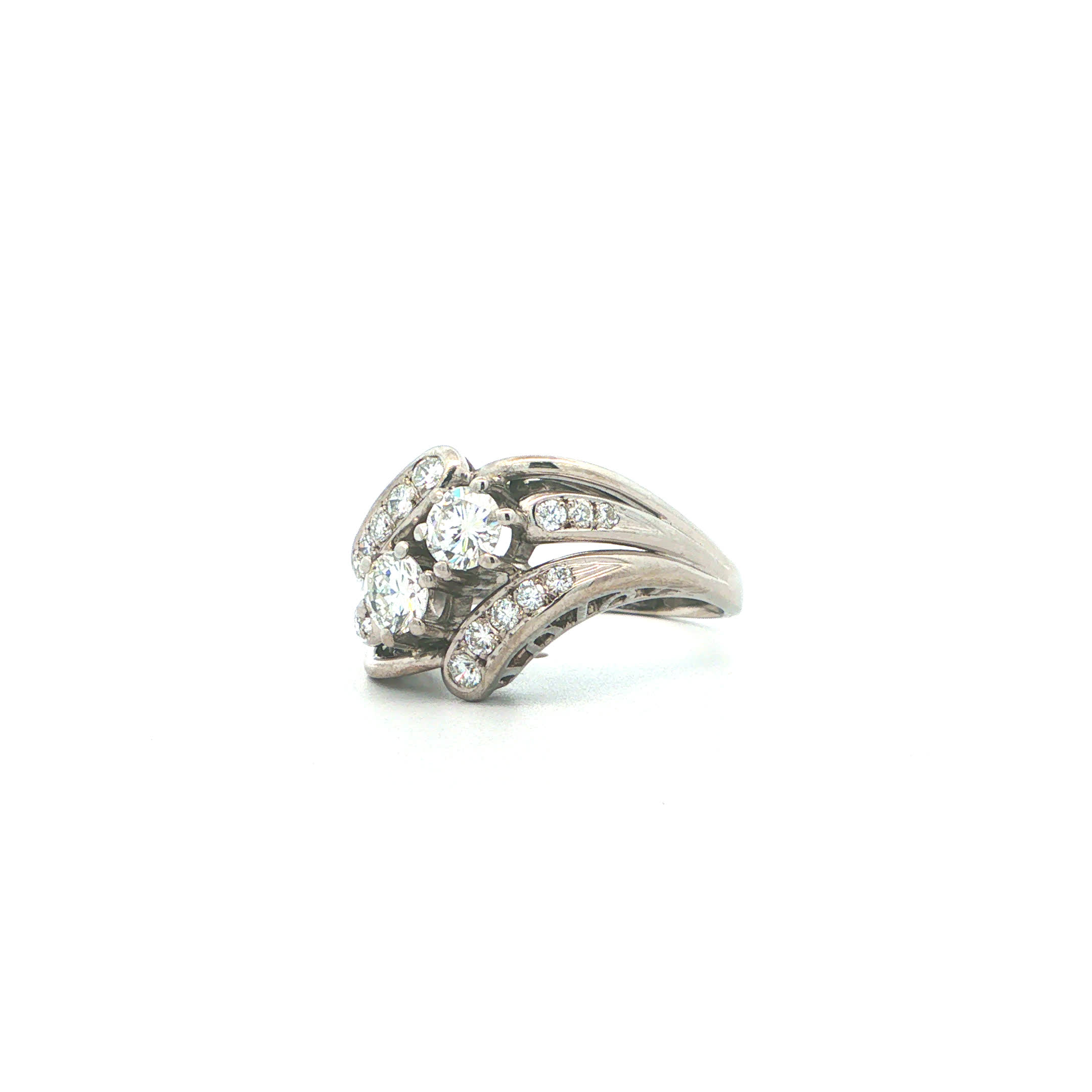 "Back in Infinity" altschliff Vintage Ring in Platin mit Brillant - Juwelier Steiger